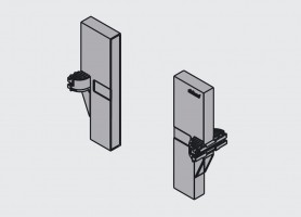 BLUM Z40L0002 koncovka pre priečku čierna