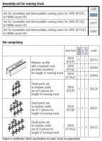 HAWA 25207 Junior 80/B-Pockut  posuvné interiérové kovanie horné lišta 2m elox