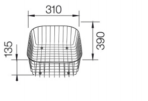 BLANCO 220573 príslušenstvo kôš na riad nerez pre MEDIAN, LIVIT, LANTOS
