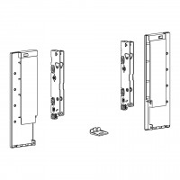 HETTICH 9257657 AvanTech You spojky čela vnútornej zásuvky Inlay+sklo 187 strieb