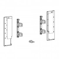 HETTICH 9257651 AvanTech You spojky čela vnútornej zásuvky boky+sklo 187 striebo