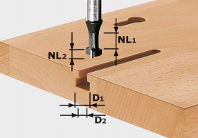 FESTOOL 491035 Fréza na T-drážky HW S8 D10,5/NL13