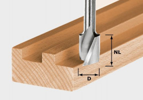 FESTOOL 490980 Špirálová drážkovacia fréza HW Spi S8 D10/30