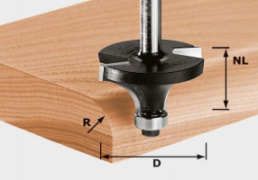 FESTOOL 491009 Zaobľovacia fréza HW S8 D16,7/R2 KL