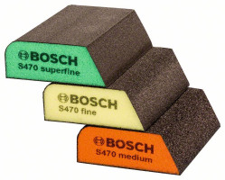 BOSCH 2608901174 3-dielna sada brúsnych špongií 69 × 97 × 26 mm, M, F, SF