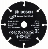 BOSCH 2608901196 Rezací kotúč Carbide Multi Wheel 76 mm