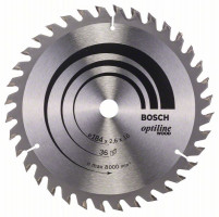 BOSCH 2608640818 Pílový kotúč Optiline Wood 184 x 16 x 2,6 mm, 36