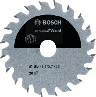 BOSCH 2608837666 Pílový kotúč pre AKU píly Standard for Wood 85x1,1x15 mm, 20