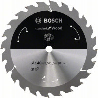 BOSCH 2608837669 Pílový kotúč pre AKU píly Standard for Wood 140x1,5x10 mm, 24