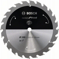 BOSCH 2608837673 Pílový kotúč pre AKU píly Standard for Wood 150x1,6x10 mm, 24