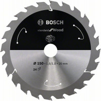 BOSCH 2608837674 Pílový kotúč pre AKU píly Standard for Wood 150x1,6x20 mm, 24