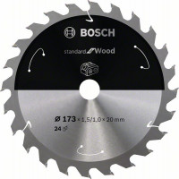 BOSCH 2608837690 Pílový kotúč pre AKU píly Standard for Wood 173x1,5x20 mm, 24