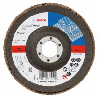 BOSCH 2608603659 Vejárovitý kotúč X431 Standard for Metal 125 mm, 22,23 mm, P120