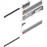 BLUM Revego Uno 801P600E.R2 vodiaca lišta pre kapsu, 600 mm, pravá