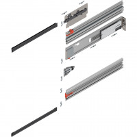 BLUM Revego Uno 801P800E.R2 vodiaca lišta pre kapsu, 800 mm, pravá