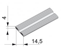 SEVROLL 20288-SV dorazová štetina zásuvná 14x4mm biela