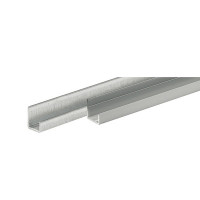 HETTICH 9206284 dverný oceľový U-profil pre hrubku dverí 18 mm, 2500 mm