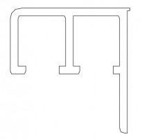 TERNO Frontalino spodná vodiaca lišta inox 1191/A 3m