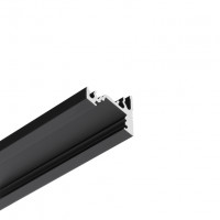 StrongLumio profil LED Corner alu čierný 3000mm