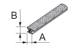 SEVROLL dorazový kartáč zásuvný 14x4mm, 50m