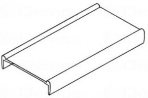 IC-lišta krycia dolné koľaje 3m alu