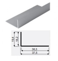 SEVROLL 02455 uholník18x36mm 3m strieborná