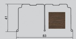 IC-horné vedenie WE 10mm wenge 2m