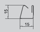 IC-4mm lišta vodiaca biela 2,4m