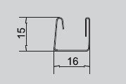 IC-10mm lišta vodiaca biela 2,4m