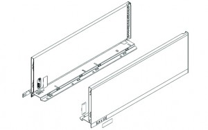 BLUM 770C6502S bočnice Legrabox C 650mm sivá