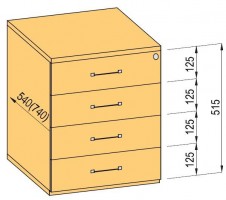 K-BBP kontaj. komplet 740mm typ 7/ver. 7 (plast.zás.,celovýs.,doťah)