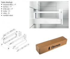 BLUM sada Antaro D 270 mm/30 kg, Blumotion/TOB, sivá R9006