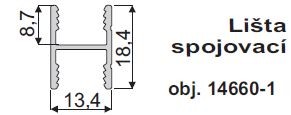 IC-spojovací H profil 10mm 5m šampáň