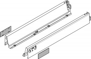 BLUM 378N5502SA bočnica Antaro 550 šedá P+Ľ