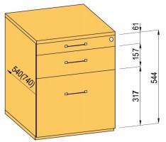 K-BBP kontaj. komplet 740mm typ 5/ver. 8 (plast.zás.,celovýs.,doťah + tl.)