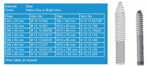 SISO -Kombinovaná skrutka M8x80 Zn Žl