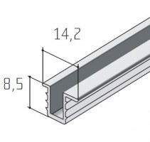 S-S03 vodiaci profil alu elox 1,2m