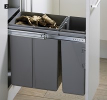 HETTICH 49476 BIN.IT Duo I odpadkový kôš sivý