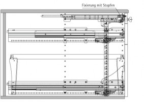 HETTICH 43467 výkres 1:1 Systema TOP 2000