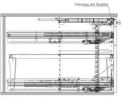 HETTICH 75946 výkres 1:1 Systema TOP 2000